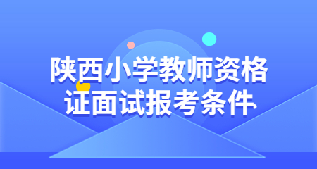 陜西小學教師資格證面試